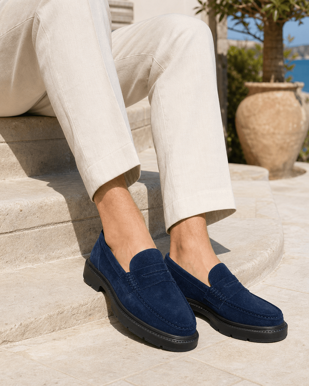 Loafers Signature Men's Lug Sole Penny Loafers