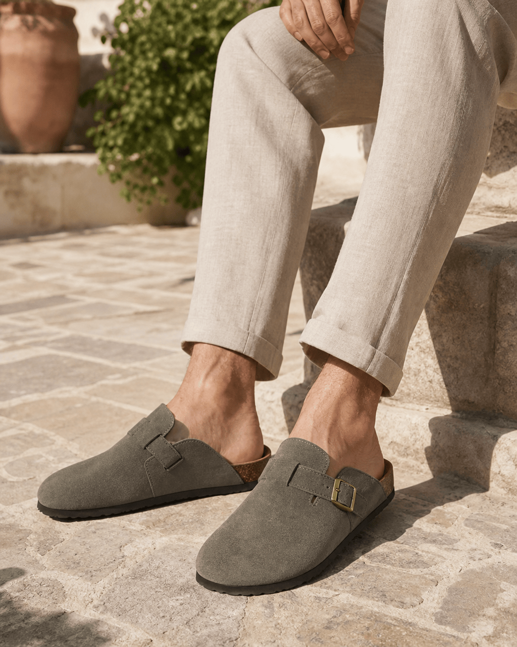 Loafers Signature Men's Napped Clog Mules