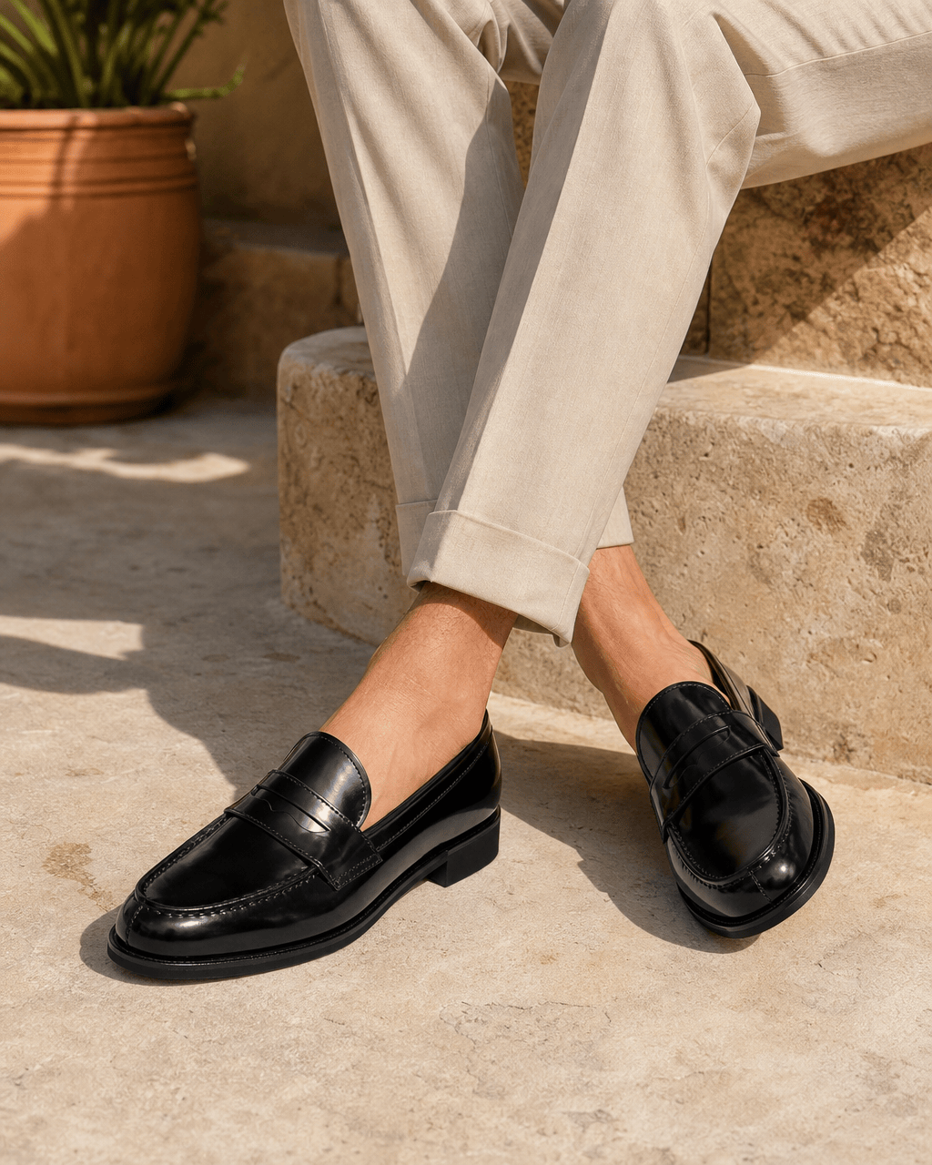 Loafers Signature Men's Patent Leather Horsebit Loafers