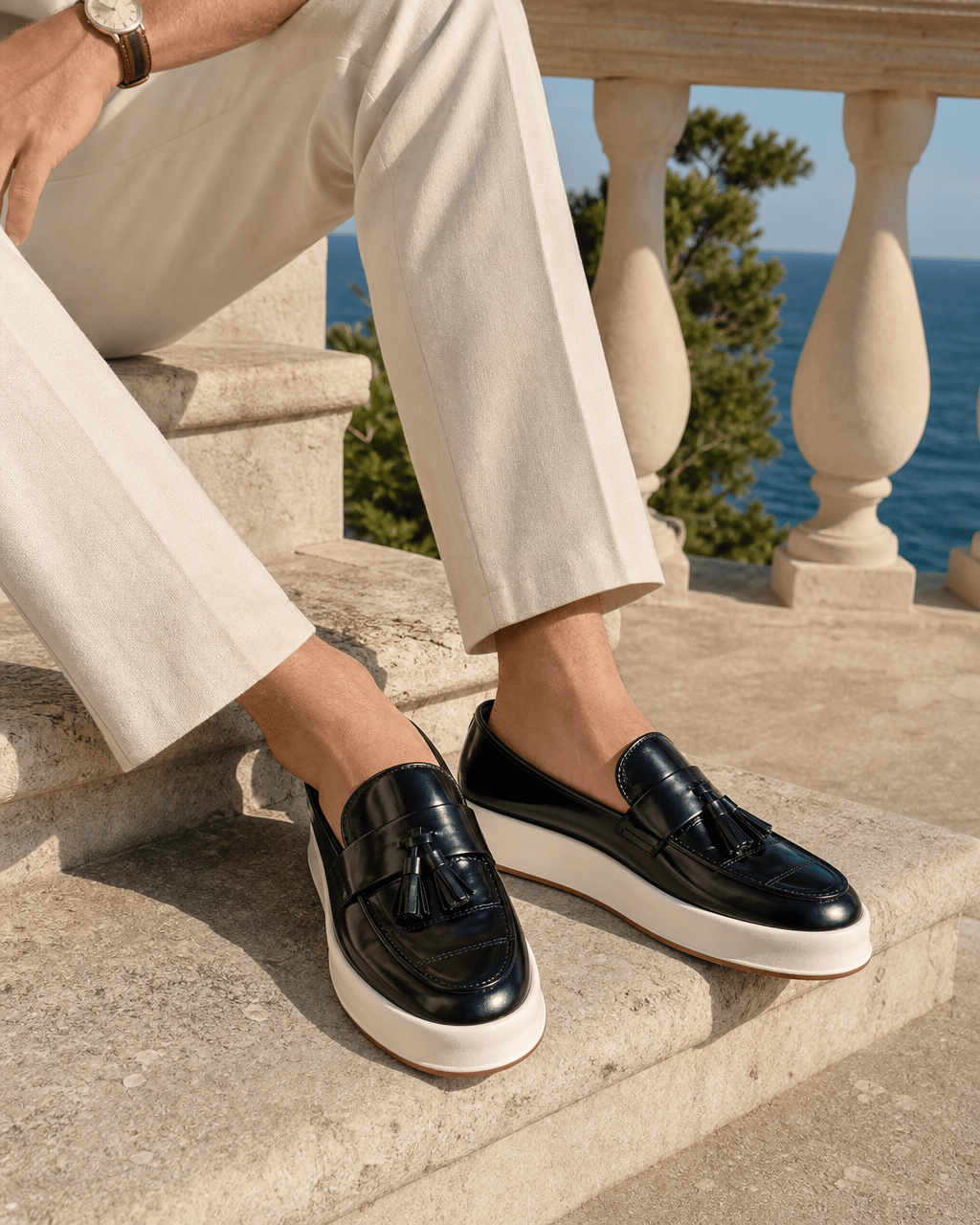 Loafers Signature Men's Platform Tassel Loafers