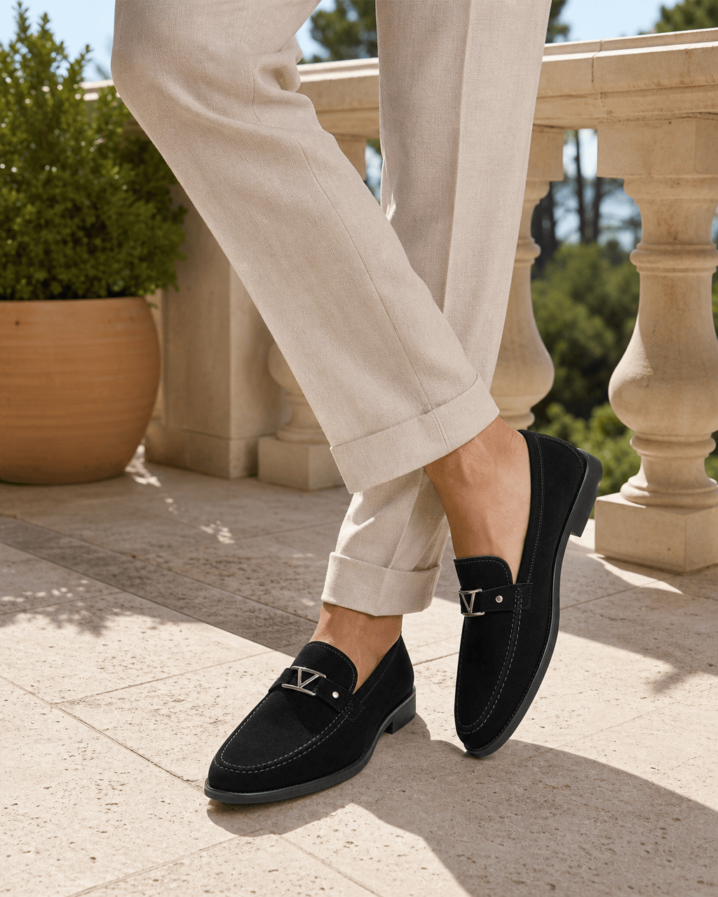 Loafers Signature Men's Pointed-Toe Driving Loafers