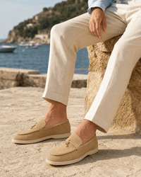 Loafers Signature Men's Pointed-Toe Leather Slip-On Loafers