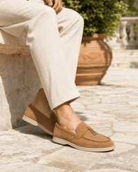Loafers Signature Men's Pointed-Toe Leather Slip-On Loafers