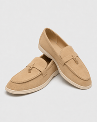 Loafers Signature Men's Pointed-Toe Leather Slip-On Loafers