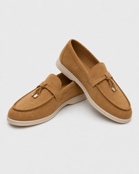 Loafers Signature Men's Pointed-Toe Leather Slip-On Loafers