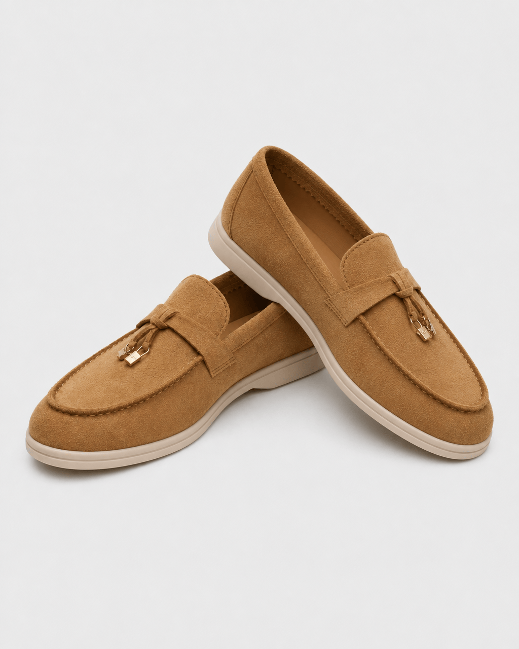 Loafers Signature Men's Pointed-Toe Leather Slip-On Loafers