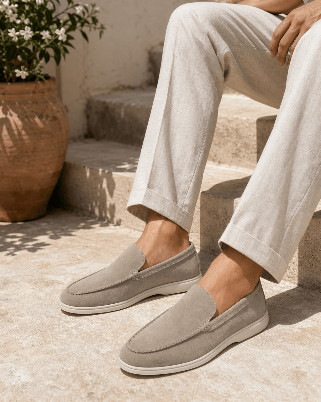 Loafers Signature Men's Soft Canvas Slip-On Loafers