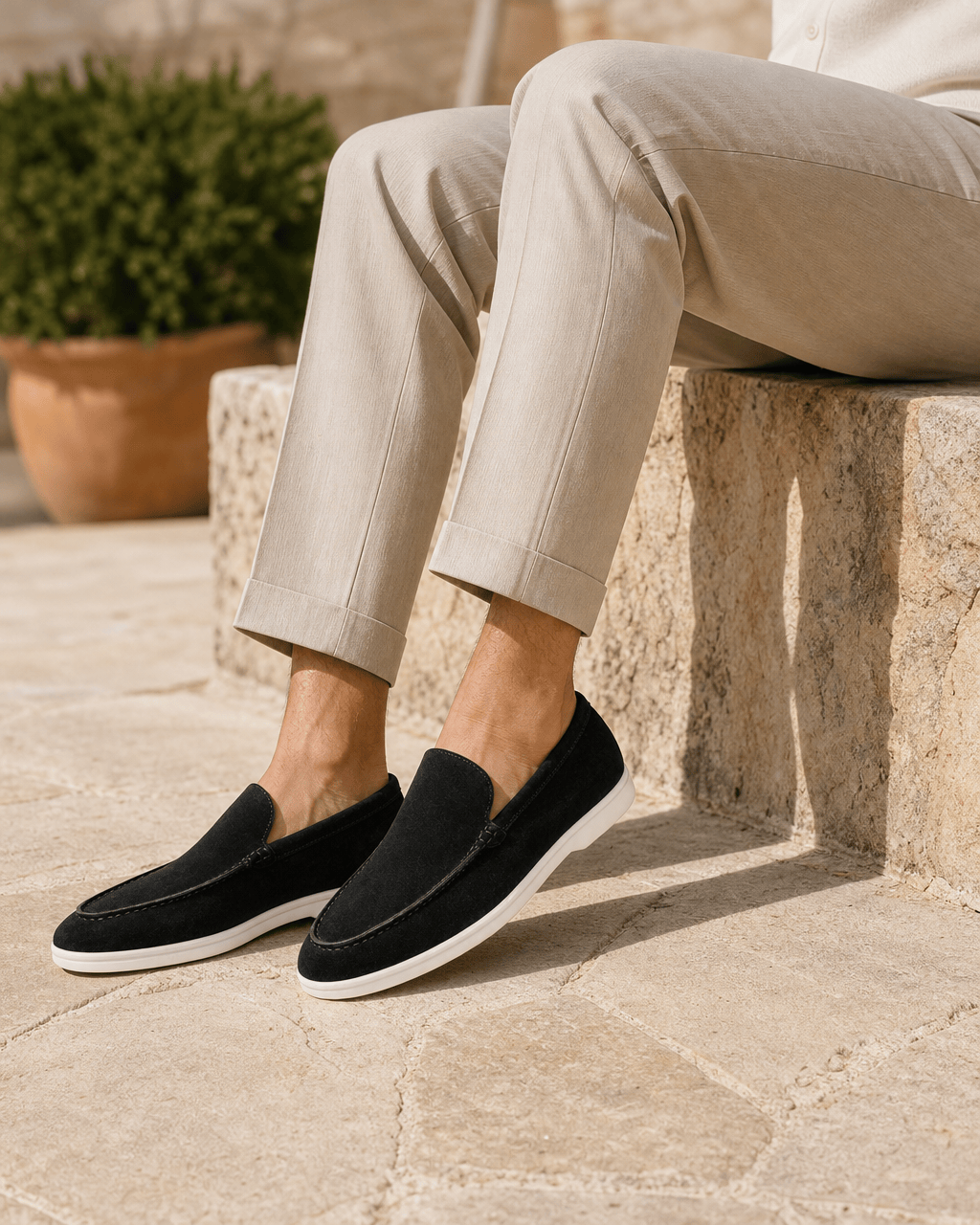 Loafers Signature Men's Soft Canvas Slip-On Loafers