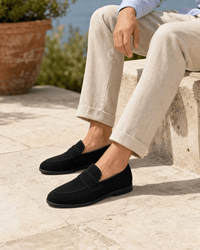 Loafers Signature Men's Split Leather Platform Loafers