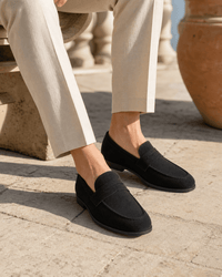Loafers Signature Men's Split Leather Slip-On Loafers