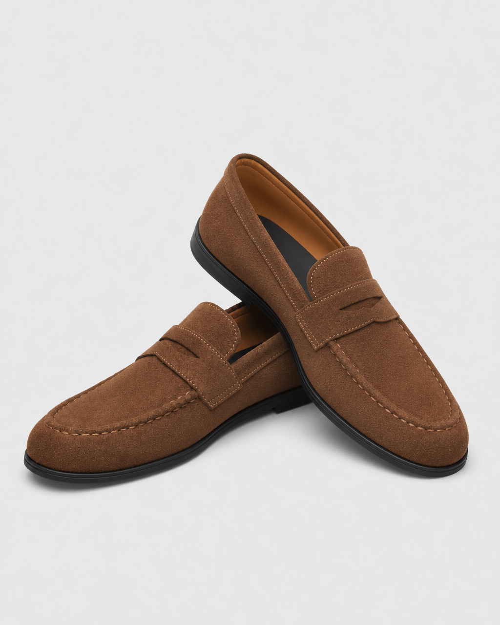 Loafers Signature Men's Split Leather Slip-On Loafers