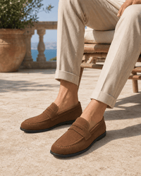 Loafers Signature Men's Split Leather Slip-On Loafers