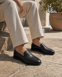 Loafers Signature Men's Split Leather Slip-On Loafers