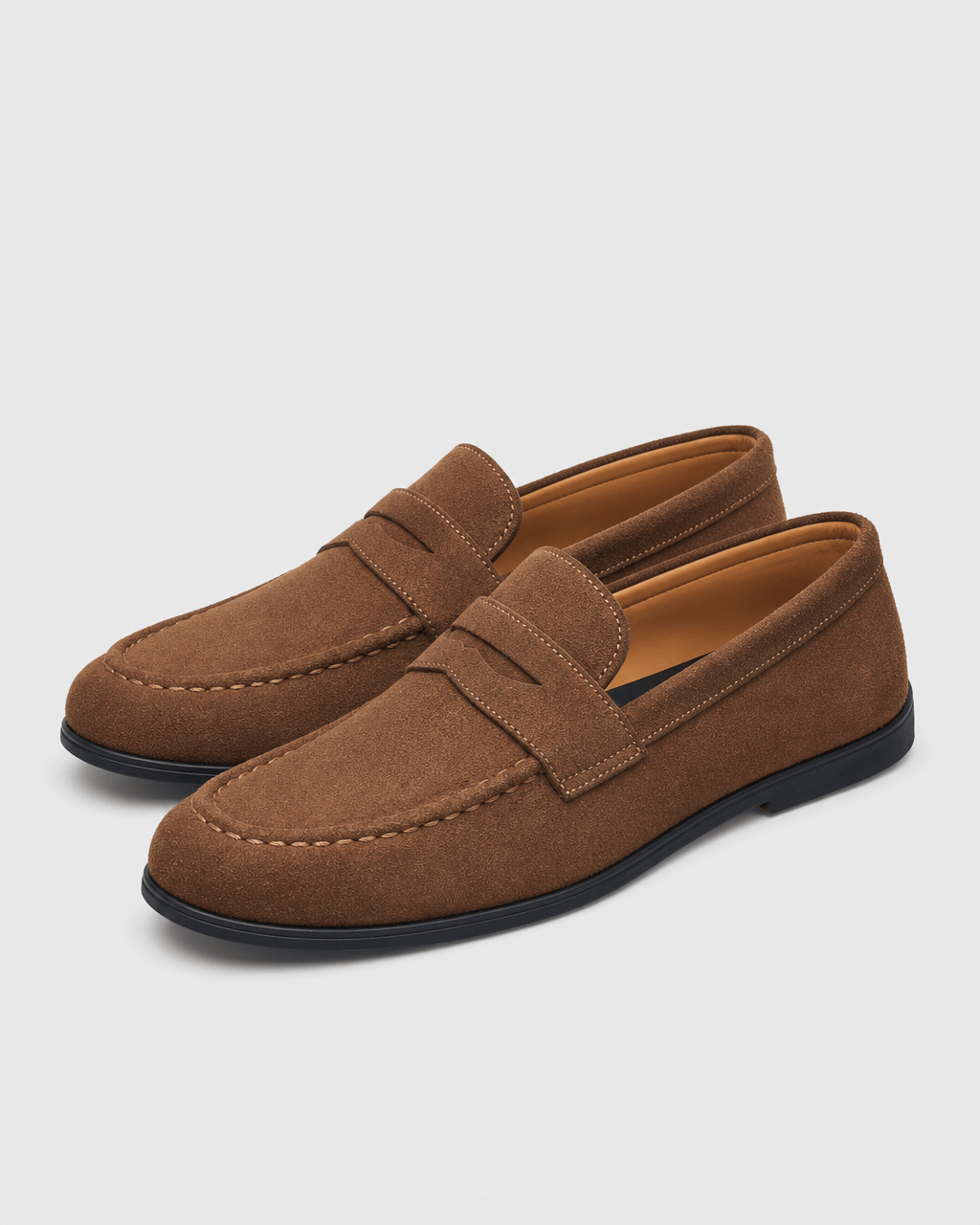 Loafers Signature Men's Split Leather Slip-On Loafers