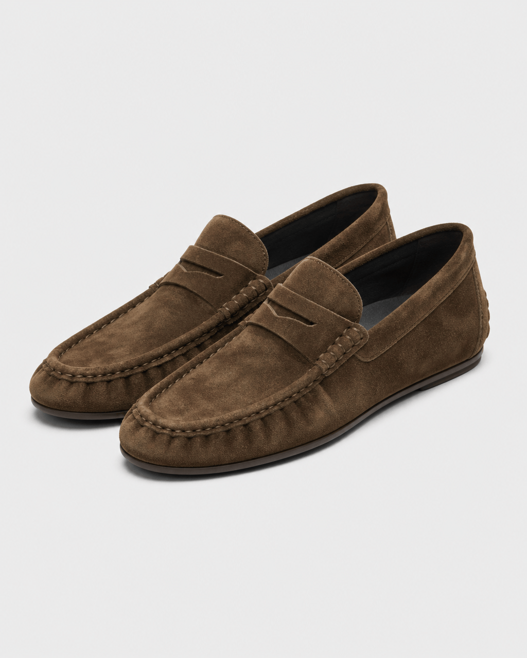 Loafers Signature Men's Suede-Effect Flat Loafers