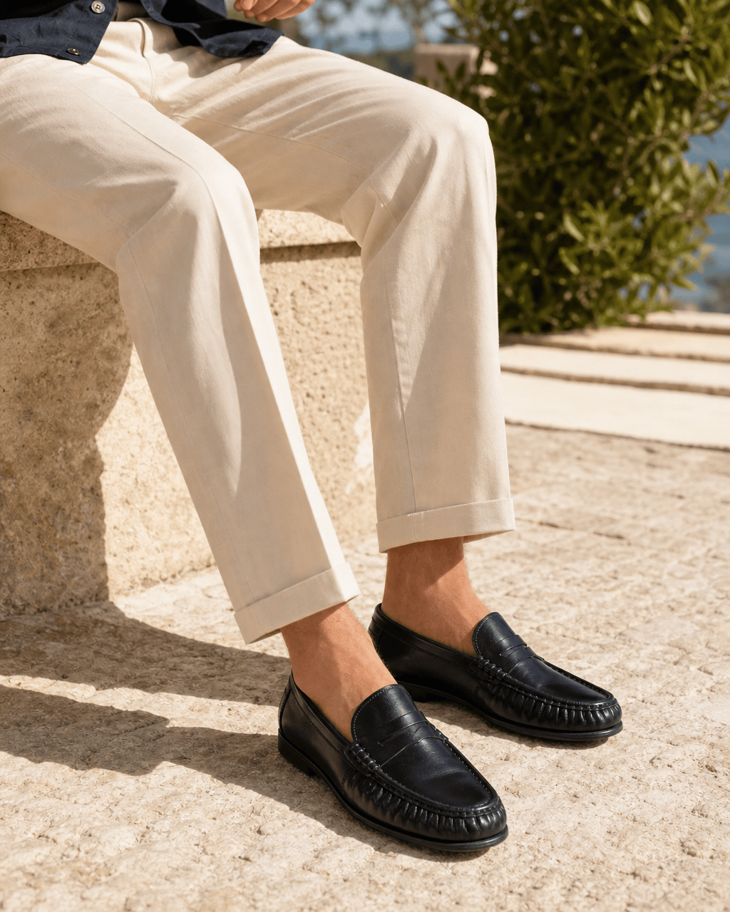 Loafers Signature Men's Suede-Effect Flat Loafers