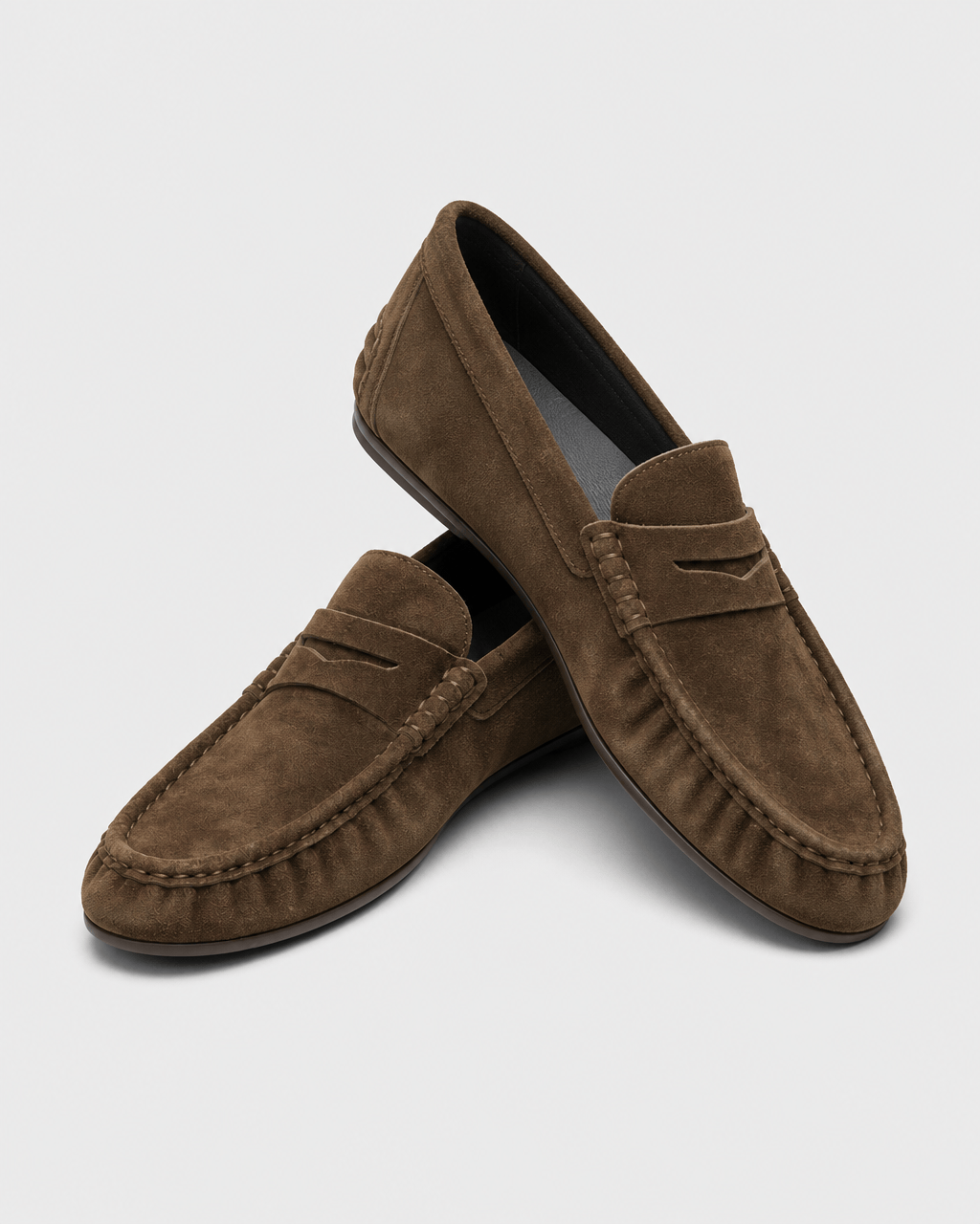 Loafers Signature Men's Suede-Effect Flat Loafers