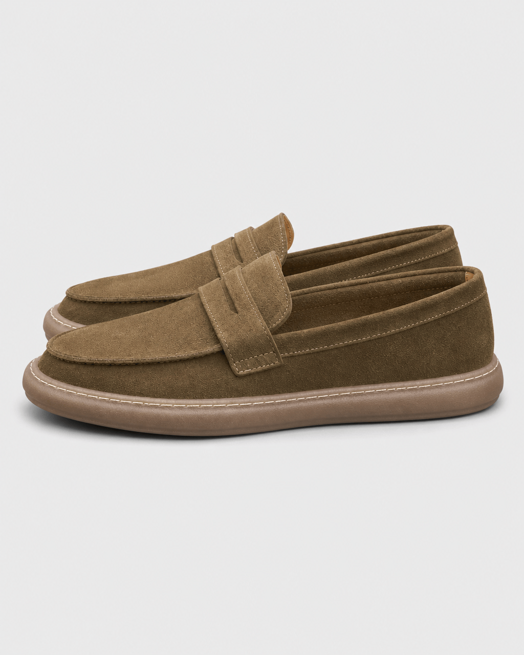 Loafers Signature Men's Suede-Finish Cow Leather Loafers