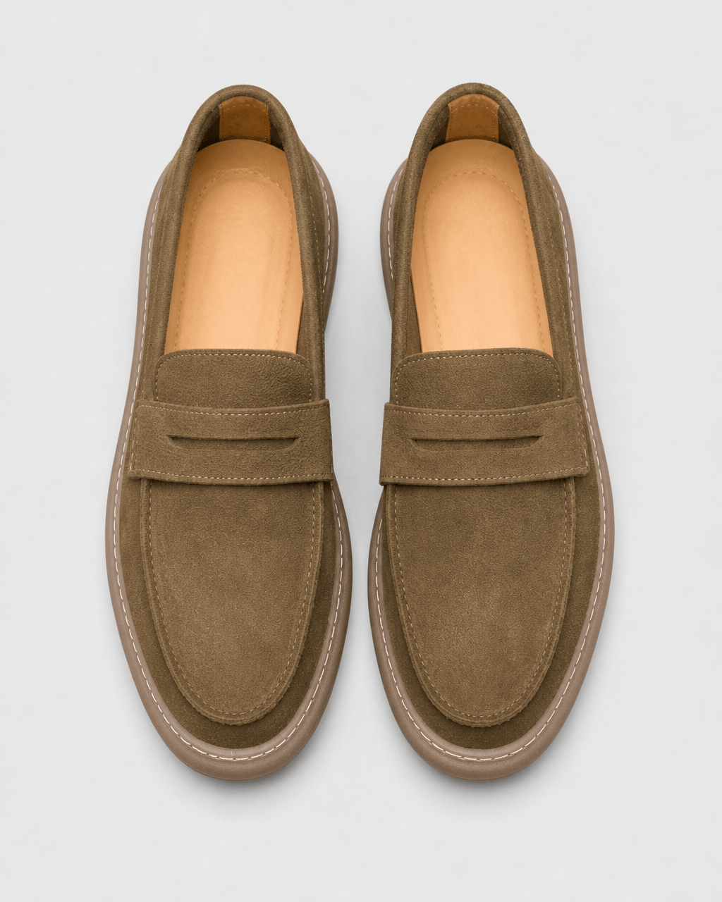 Loafers Signature Men's Suede-Finish Cow Leather Loafers