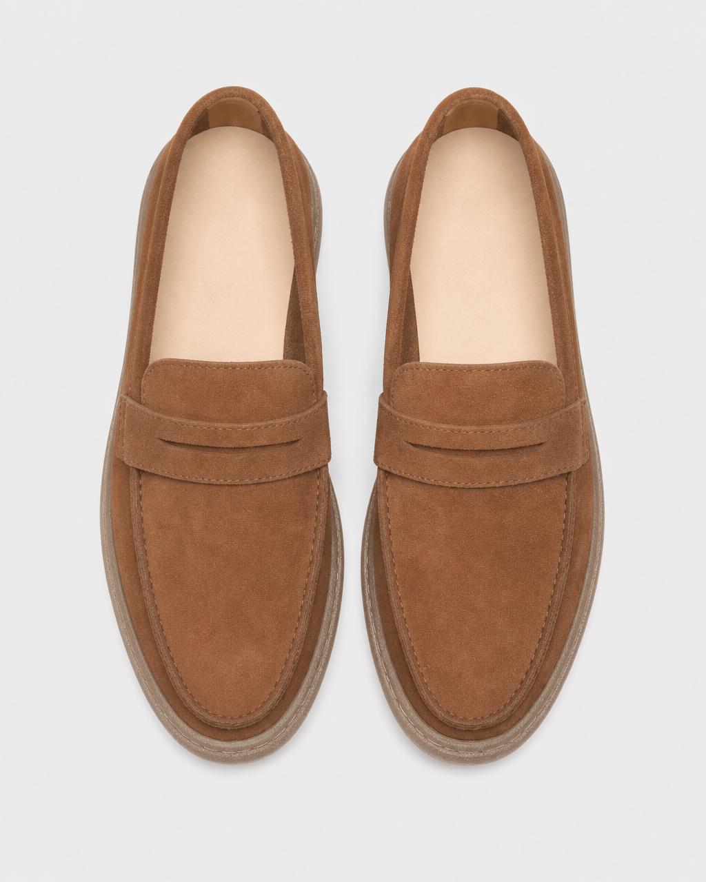 Loafers Signature Men's Suede-Finish Cow Leather Loafers