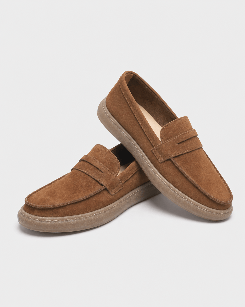 Loafers Signature Men's Suede-Finish Cow Leather Loafers