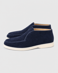 Loafers Signature Men's Suede Leather High-Top Slip-On Boots