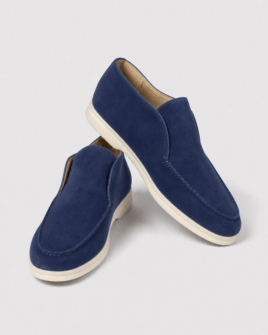 Loafers Signature Men's Suede Leather High-Top Slip-On Boots