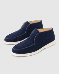 Loafers Signature Men's Suede Leather High-Top Slip-On Boots