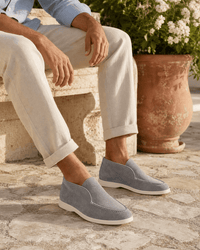 Loafers Signature Men's Suede Leather High-Top Slip-On Boots