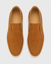 Loafers Signature Men's Suede Leather High-Top Slip-On Boots