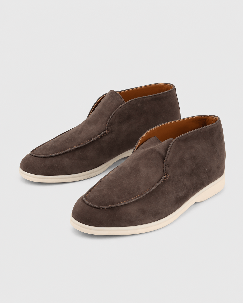 Loafers Signature Men's Suede Leather High-Top Slip-On Boots