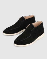 Loafers Signature Men's Suede Leather High-Top Slip-On Boots