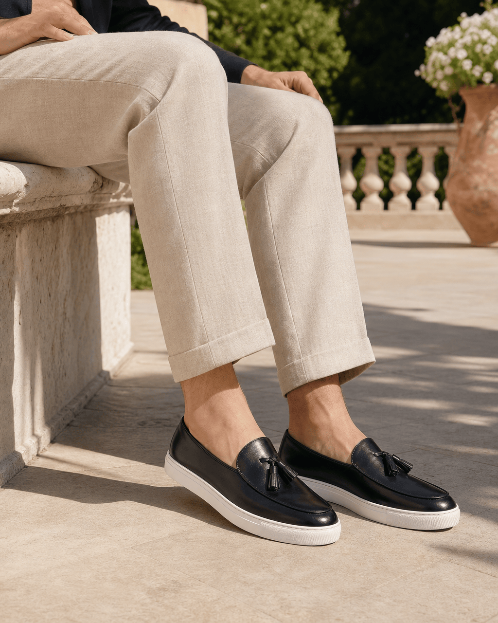Loafers Signature Men's Thick-Sole Tassel Loafers