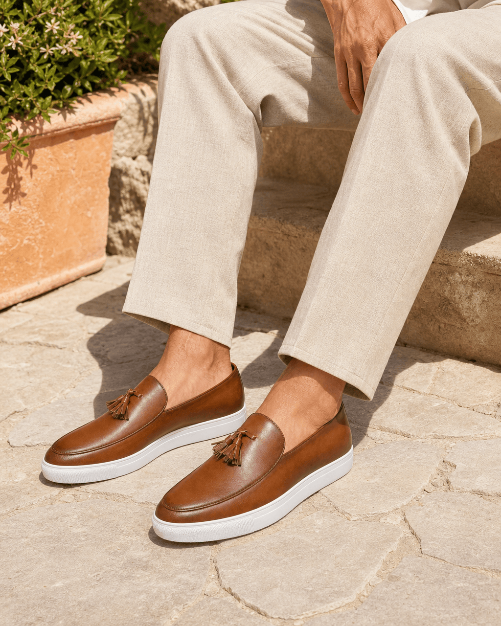 Loafers Signature Men's Thick-Sole Tassel Loafers