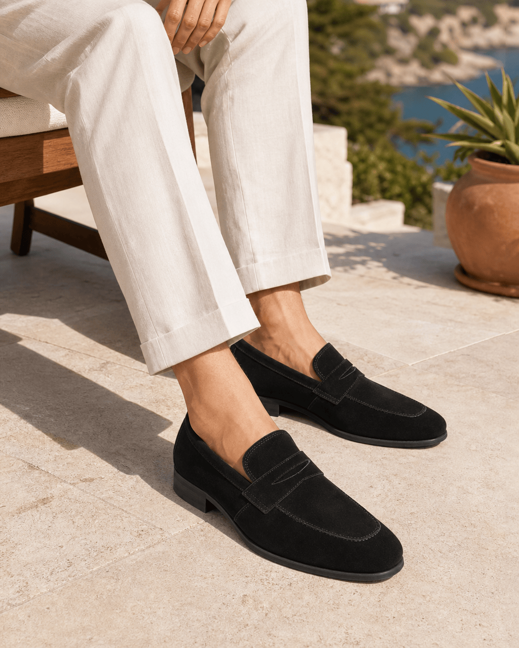 Loafers Signature Men's Velvet Leather Business Loafers