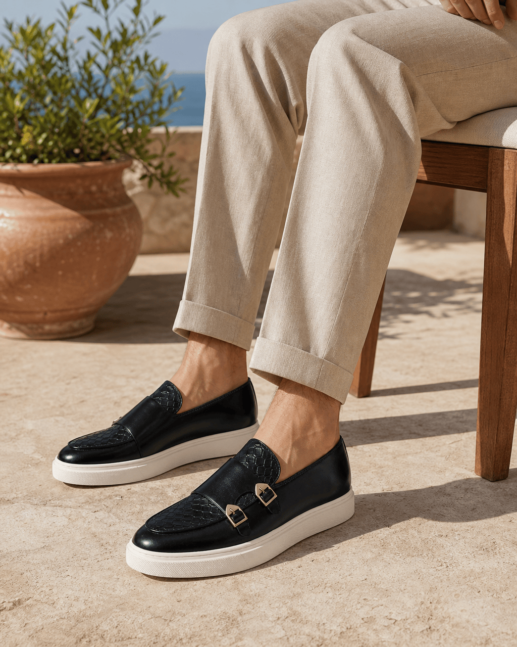 Loafers Signature Men's White-Sole Horsebit Loafers