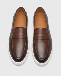 Loafers Signature Men's White-Sole Penny Loafers