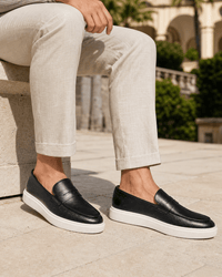 Loafers Signature Men's White-Sole Penny Loafers