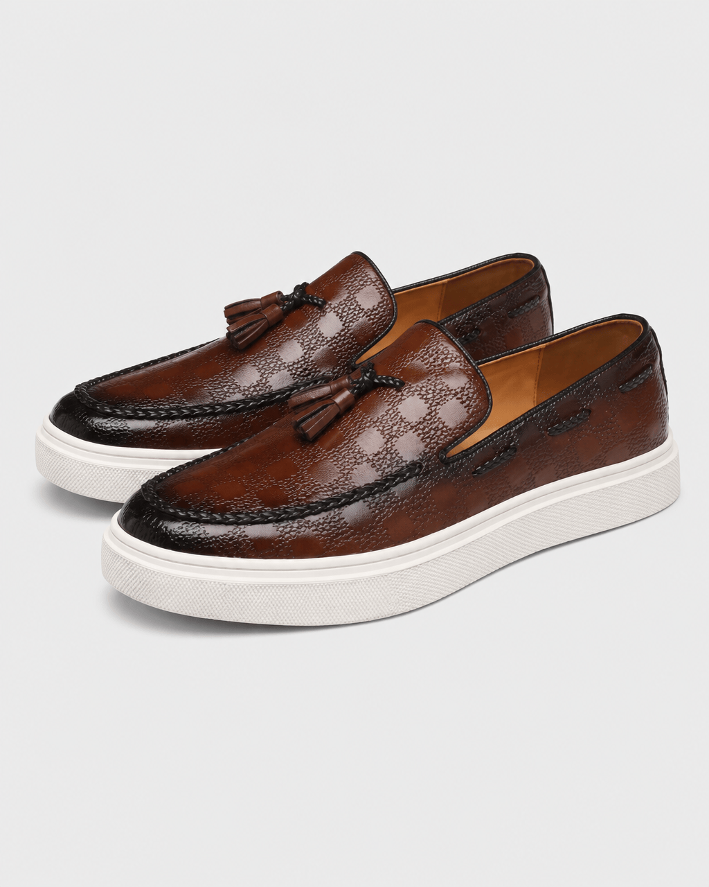 Loafers Signature Men's White-Sole Tassel Loafers