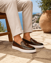 Loafers Signature Men's White-Sole Tassel Loafers