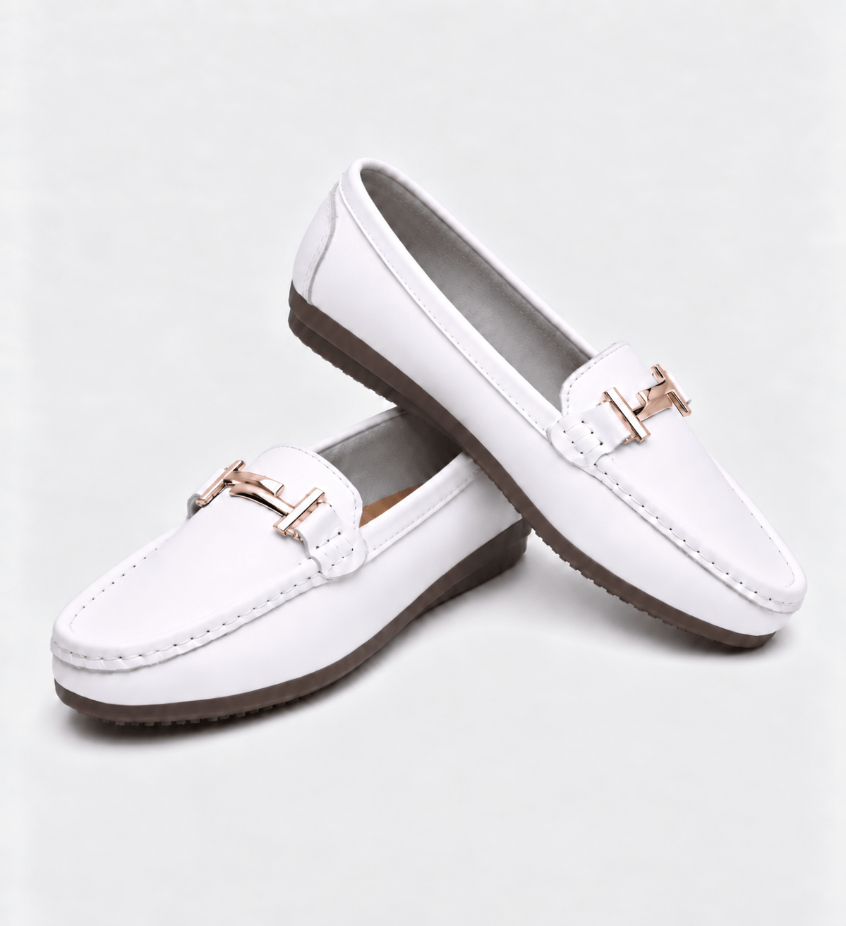 Loafers Signature Women's Cotton-Lined Split Leather Moccasins