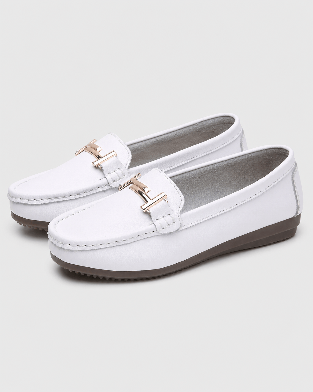 Loafers Signature Women's Cotton-Lined Split Leather Moccasins