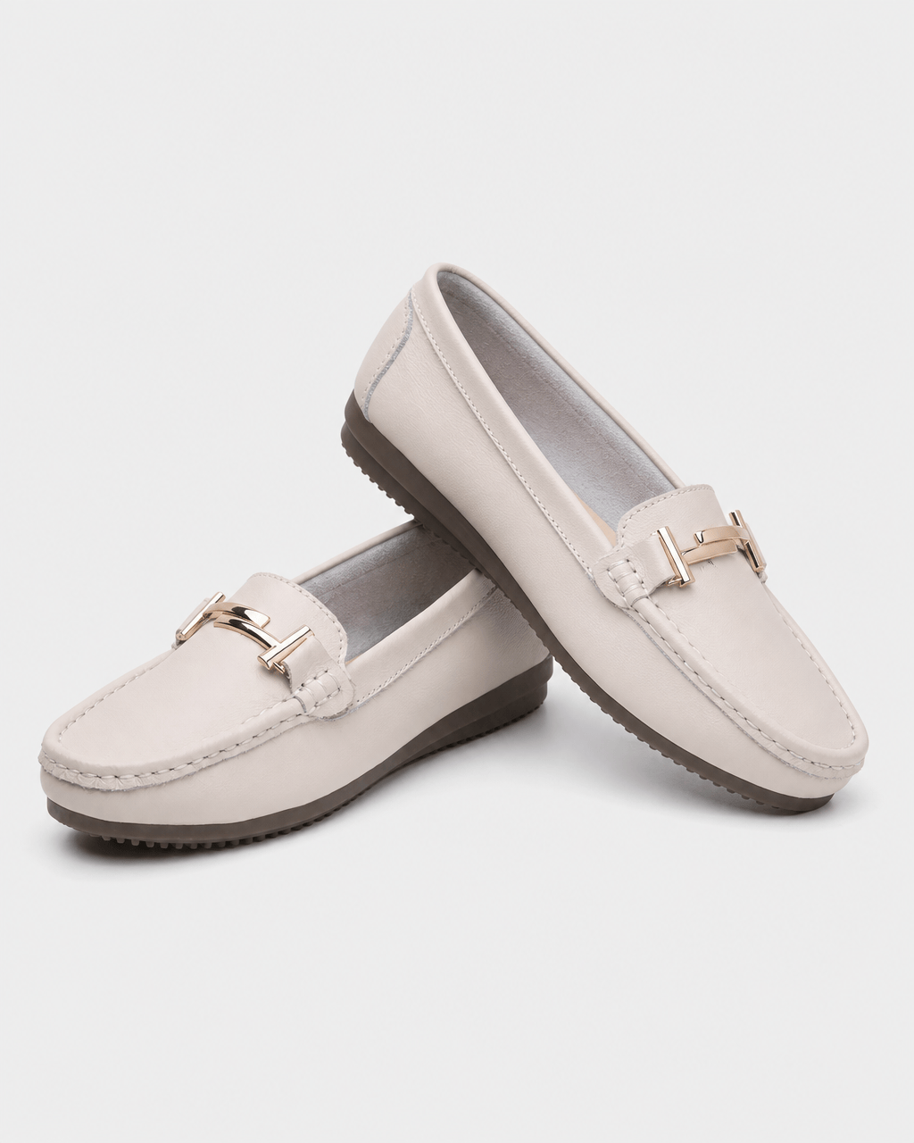 Loafers Signature Women's Cotton-Lined Split Leather Moccasins