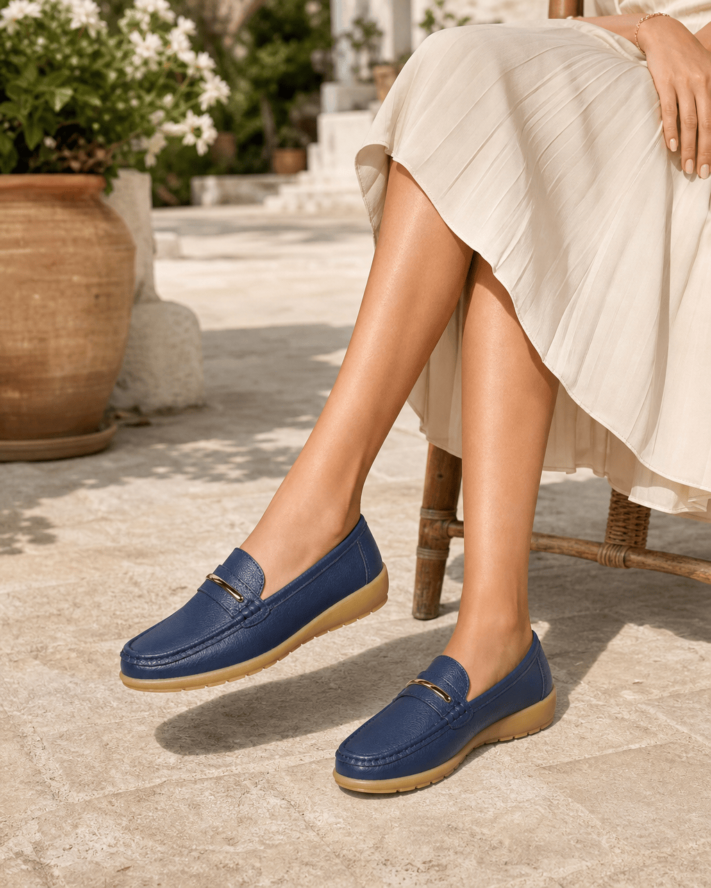 Loafers Signature Women's Cow Leather Wedge Loafers