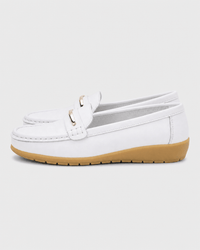 Loafers Signature Women's Cow Leather Wedge Loafers