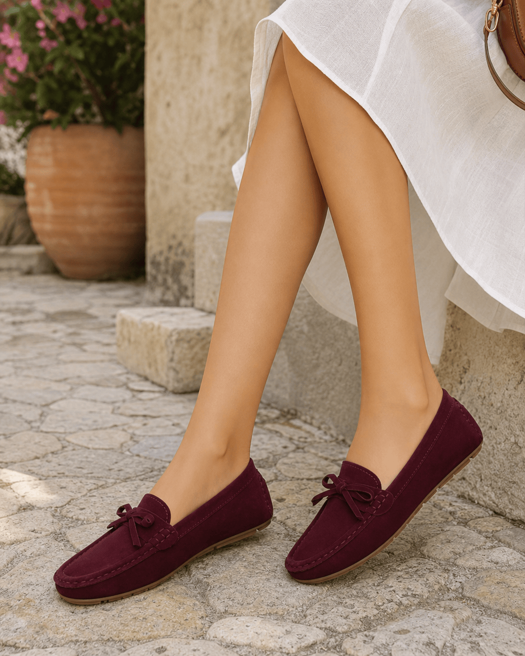 Loafers Signature Women's Cow Suede Bow Loafers