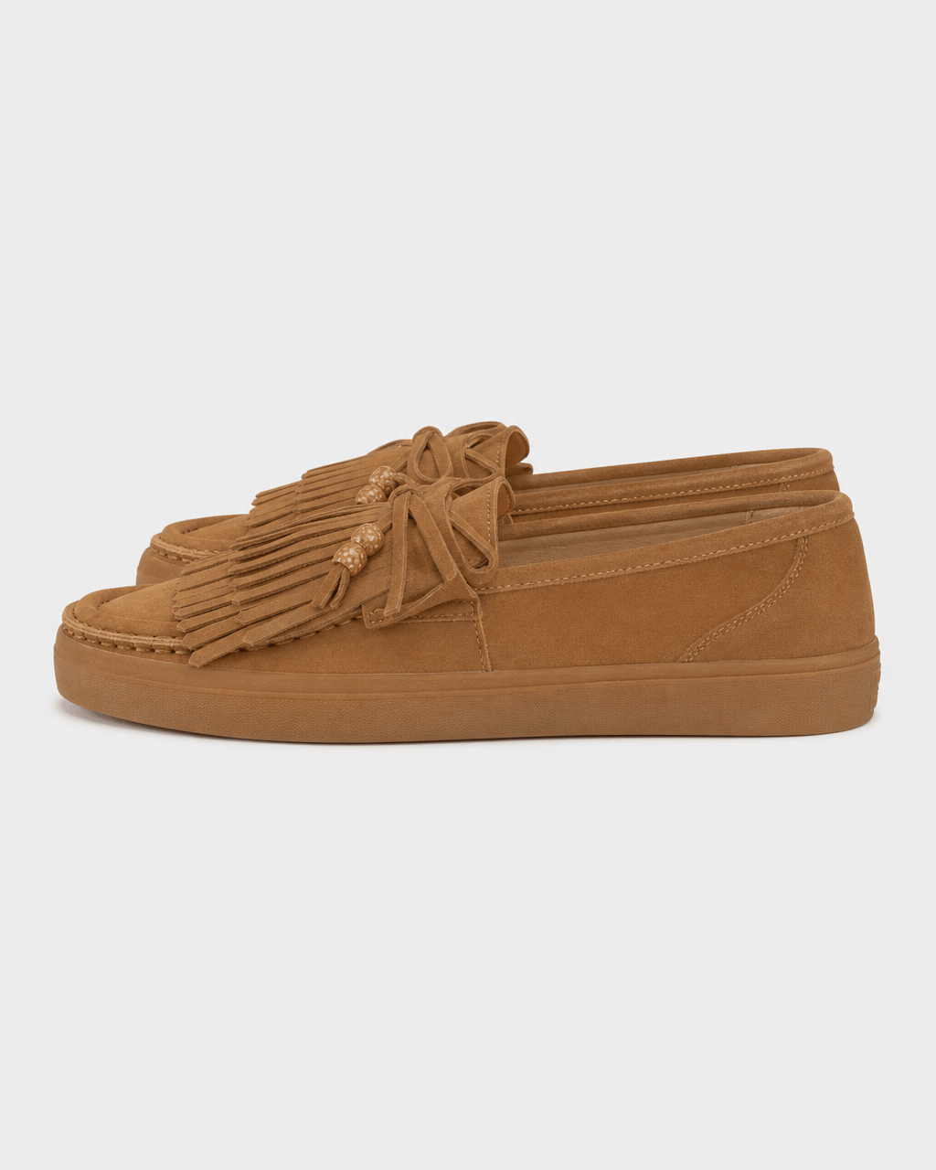 Loafers Signature Women's Cow Suede Fringe Flats