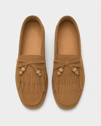 Loafers Signature Women's Cow Suede Fringe Flats