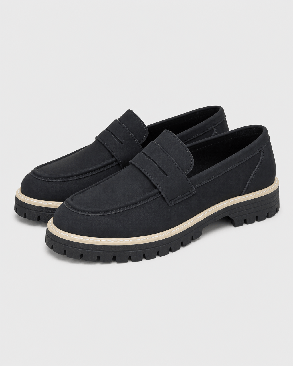 Loafers Signature Women's Cow Suede Thick-Soled Loafers