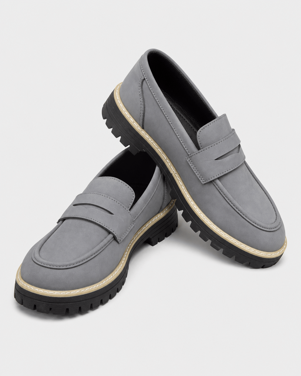 Loafers Signature Women's Cow Suede Thick-Soled Loafers